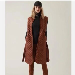 Athleta Featherless Long Vest L